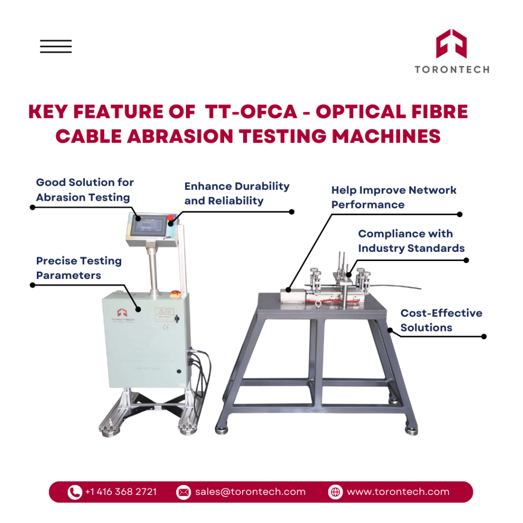 Key Feature of Optical Fiber Cable Abrasion Testing Machines