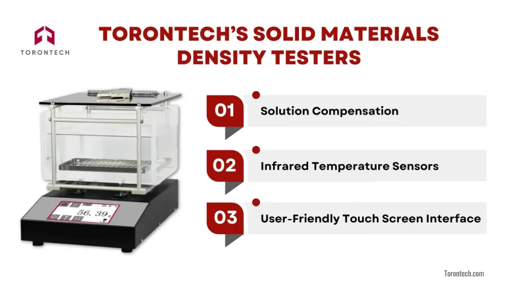 Key Features of Torontech’s Solid Materials Density Testers