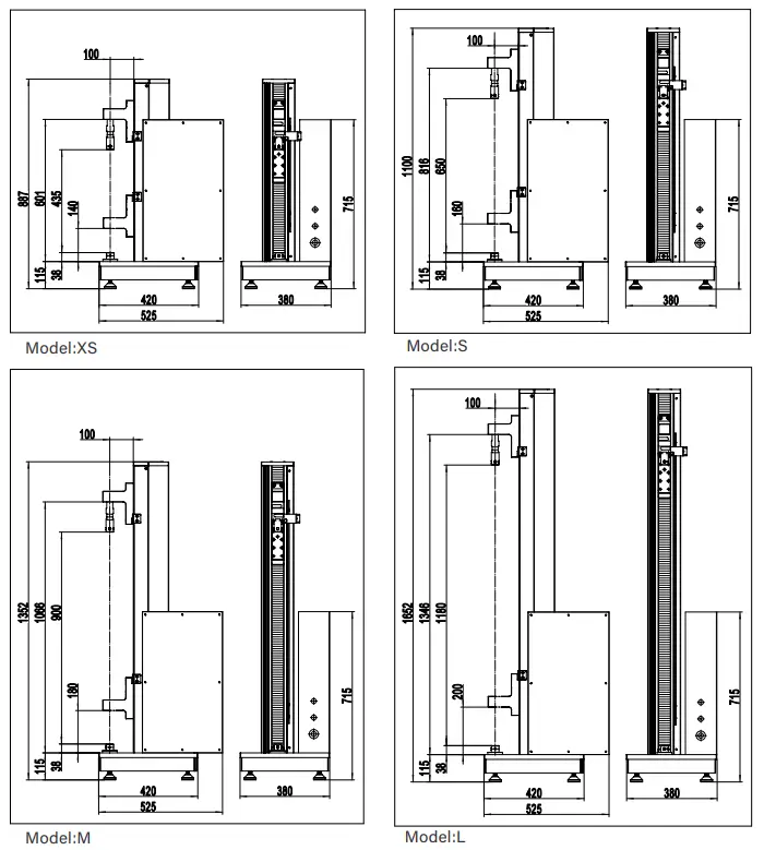 Single Column Universal Testing Machine Tensi-10