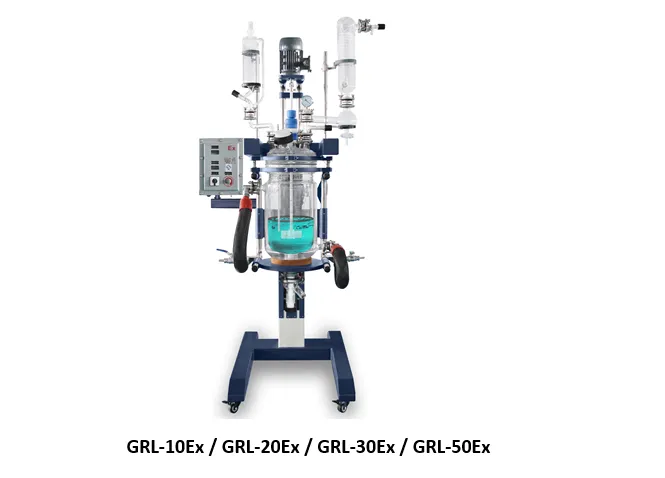 Lifting Jacketed Glass Reactor