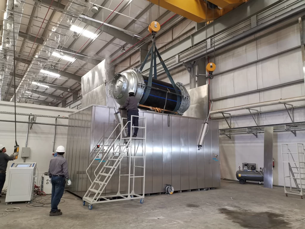 Hydrostatic Burst Pressure Tester for Thermoplastic Pipes