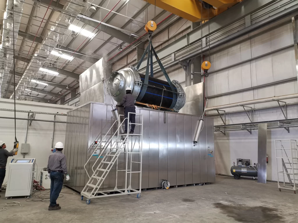Hydrostatic Pressure Test Tanks for Thermoplastic Pipes and Fittings