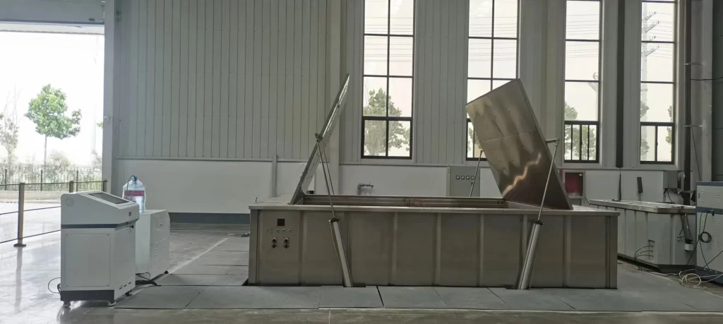 Hydrostatic Pressure Test Tanks for Thermoplastic Pipes and Fittings