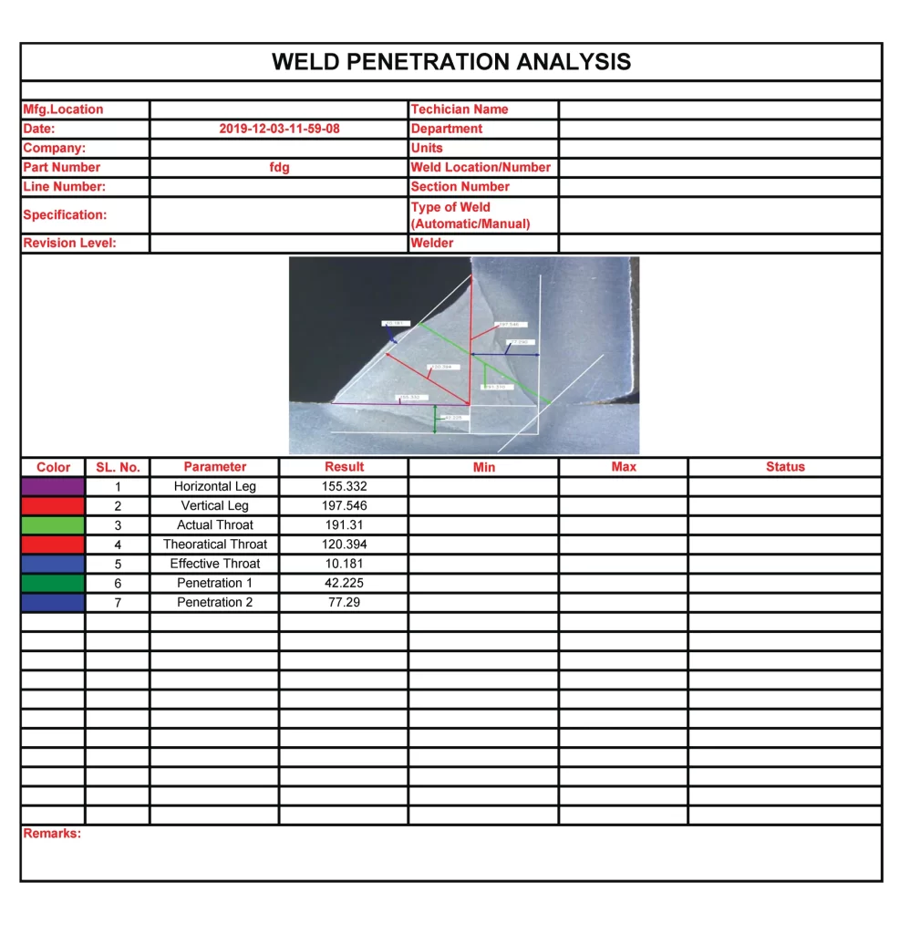 Weld Penetration System and Image Analysis Software ToronW™
