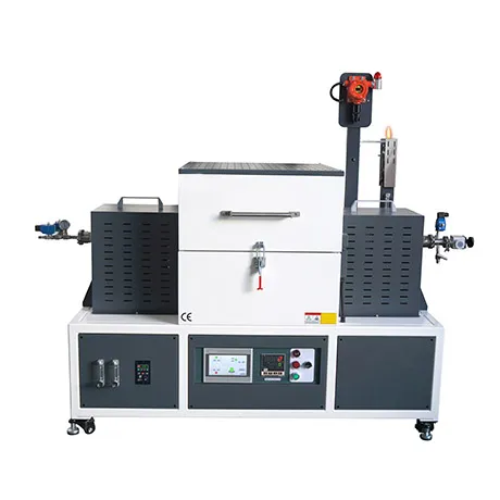 Rotary Hydrogen Reduction Tube Furnace 1200°C - TT-HRTF-150-1200 Rotary Hydrogen Reduction Tube Furnace 1200°C - TT-HRTF-150-1200