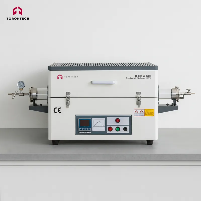 Single Zone Split Tube Furnace 1200°C - TT-TF1Z-60-1200 Single Zone Split Tube Furnace 1200°C - TT-TF1Z-60-1200